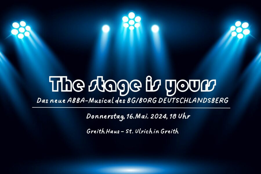 The stage is yours